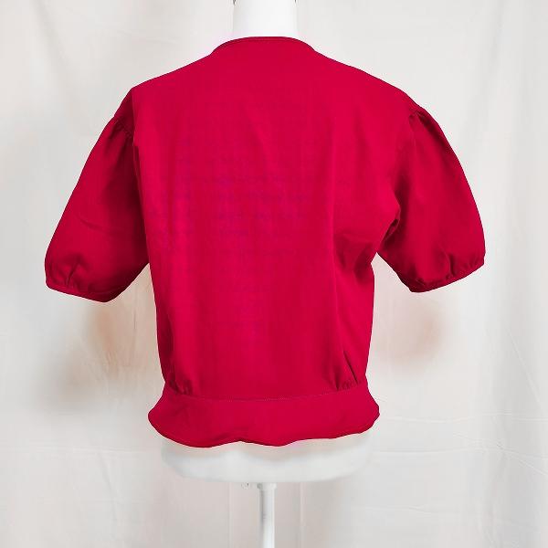 snc ピンクハウス PINKHOUSE シャツ ブラウス 赤 ピンタック