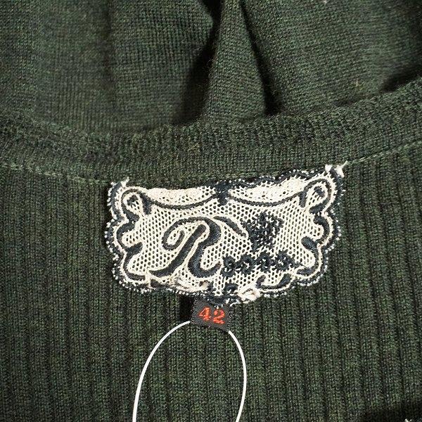 wnc インポートロッサ import Rossa チュニック 42 緑系 ニット リブ