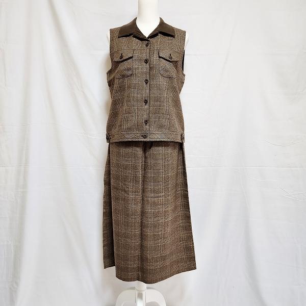 Leilian（レリアン） #wnc セットアップ 9 13 茶系 ベストスーツ 2