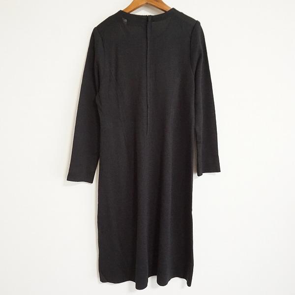 斉藤都世子 #wnc サイトウトヨコ ワンピース 黒 ニット 無地 長袖