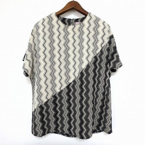 詩仙堂 BY HITOSHI ちりめん トップス タートルネック 和柄 ブラウン 詩仙堂 BY HITOSHI ちりめん トップス タートルネック 和柄 ブラウン