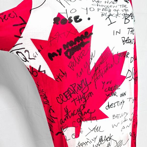 anc ディースクエアード DSQUARED2 Tシャツ S 赤 白 黒 カナダ