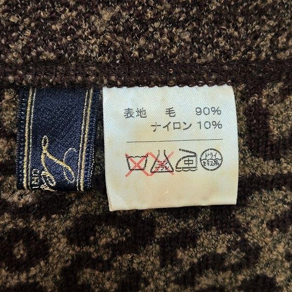 wnc レリアン Leilian コート 9 茶色 ヒョウ柄 フード付き ロング