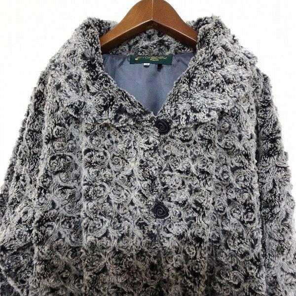 wnc バライロノクラシ バラ色の暮し ジャケット M グレー エコファー 
