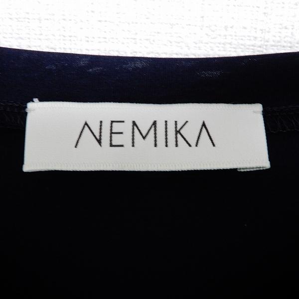 NEMIKA ネミカ レリアン ノースリーブワンピース 式典 フォーマル 濃紺 NEMIKA ネミカ レリアン ノースリーブワンピース 式典