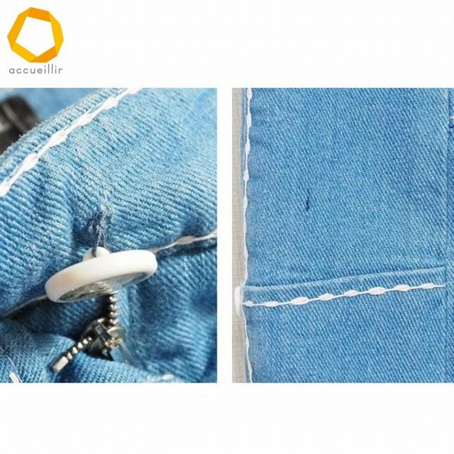 apc シャネル CHANEL パンツ ソフトデニム 38 青系 08C ココボタン