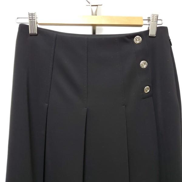 FOXEY NEW YORK #anc フォクシーニューヨーク スカート 40 黒 プリーツ
