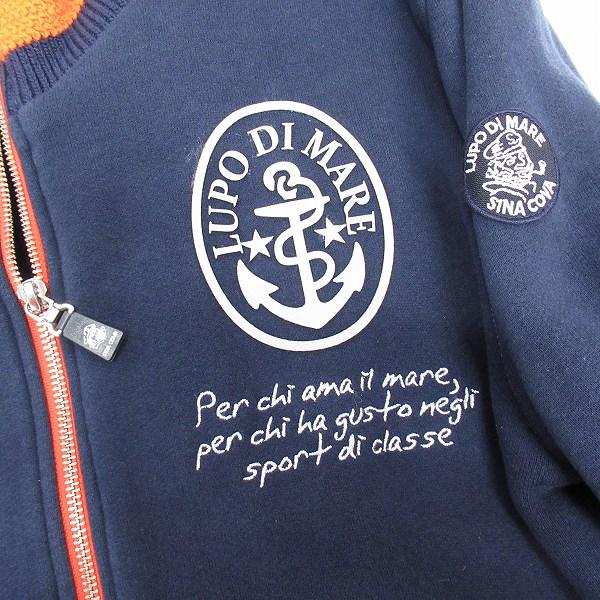 wxc シナコバ SINACOVA ブルゾン LL 紺 オレンジ 裏起毛 ロゴ 刺繍