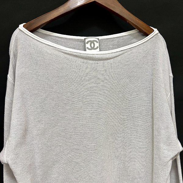 CHANEL（シャネル） #anc ニット・セーター 38 グレー系 白 ココマーク
