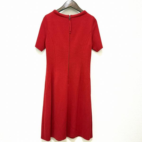 FOXEY（フォクシー） #snc ワンピース 40 赤系 半袖 ニット バック