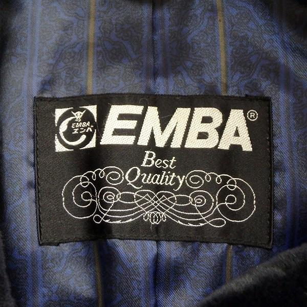 wnc エンバ EMBA 毛皮コート F 濃紺 ハイネック シェアードミンク