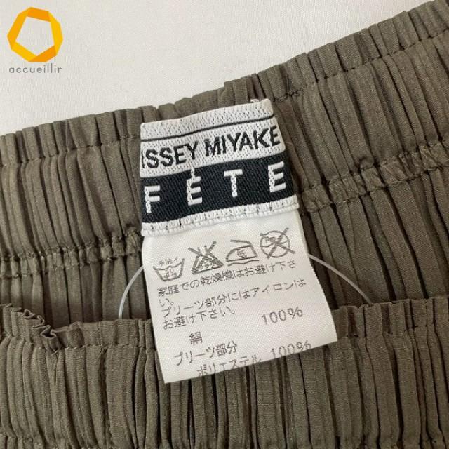 apc イッセイミヤケフェット ISSEYMIYAKE FETE パンツ 3 カーキ 異素材 
