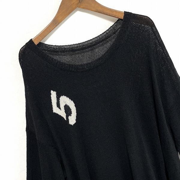 apc ヨウジヤマモト YohjiYamamoto ＋NOIR ワンピース 黒 白 ニット