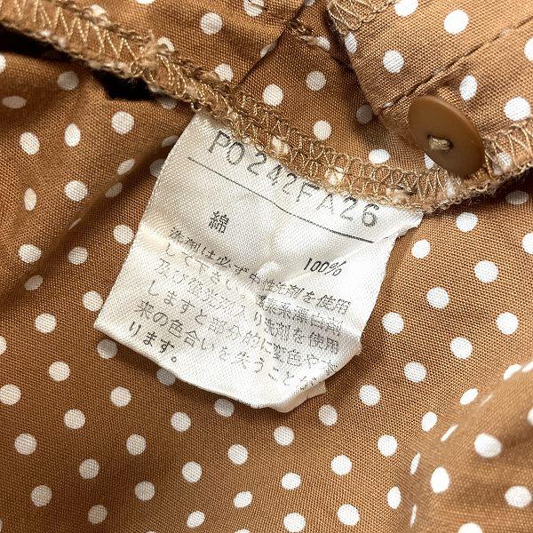 snc インゲボルグ INGEBORG ワンピース 茶系 ドット柄 ベルト付き 