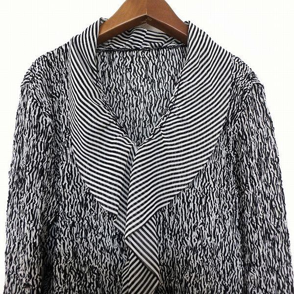 ISSEY MIYAKE FETE ドレープ プリーツ ベルスリーブカットソー ISSEY MIYAKE FETE ドレープ プリーツ ベルスリーブカットソー