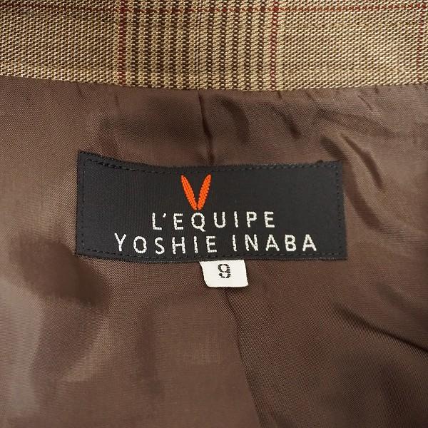 レキップヨシエイナバ　グレンチェックコート L'EQUIPE（レキップ） #anc レキップヨシエイナバ L'EQUIPEYOSHIEINABA