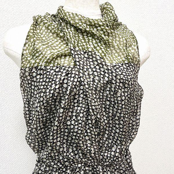 Max Mara（マックスマーラ） #snc ワンピース 38 カーキ系 黒 白 総柄