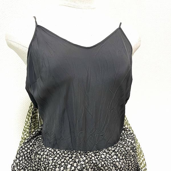 Max Mara（マックスマーラ） #snc ワンピース 38 カーキ系 黒 白 総柄