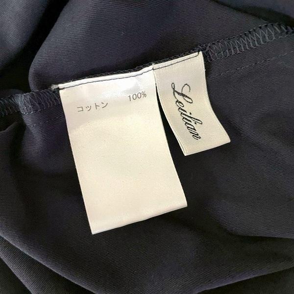 美品】レリアン 13+ 大きいサイズ ボーダーカットソー 2枚セット 刺繍 snc レリアン Leilian Tシャツ カットソー 13+ 紺 ボーダー 異素材
