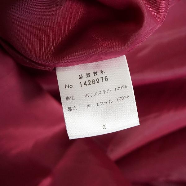 #anc ギャラリービスコンティ GALLERYVISCONTI ワンピース 2 赤紫 長袖 ウエストベルト シンプル 無地 レディース [913167] | ギャラリービスコンティ | 03
