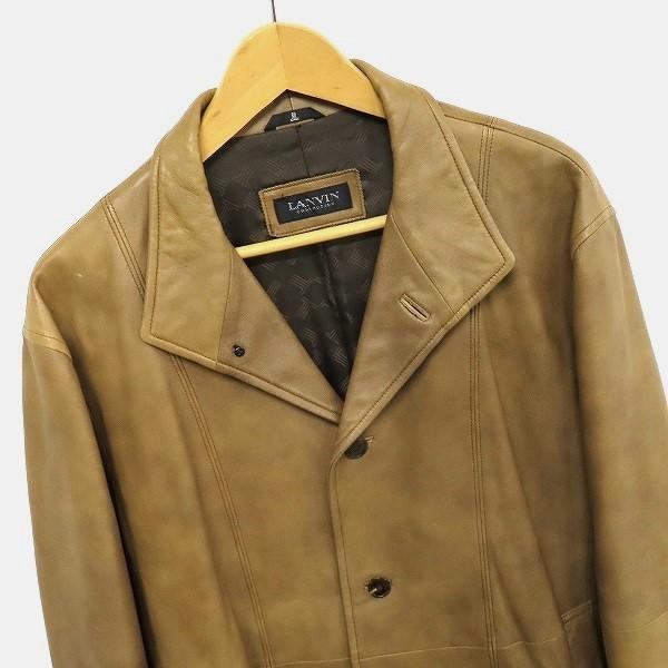LANVIN #wnc ランバン コート 48 ベージュ系 ロング ラムレザー LANVIN #wnc ランバン コート 48 ベージュ系 ロング ラムレザー