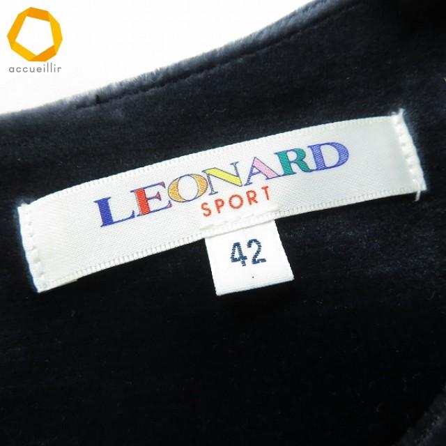 w レオナールスポーツ LEONARD SPORT ワンピース 42 紺系 マルチ