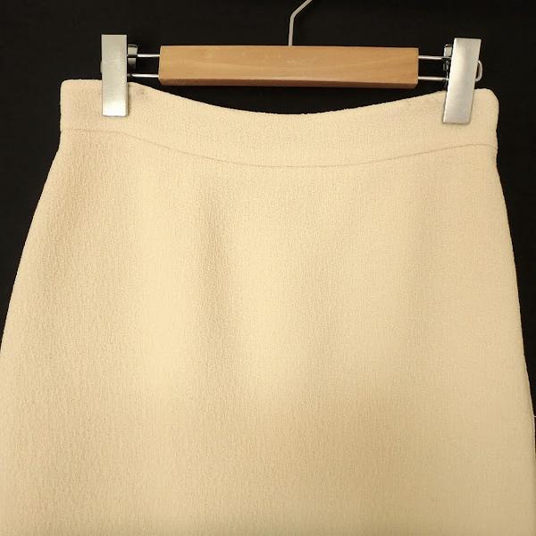 GUCCI（グッチ） #anc スカート 40 アイボリー 紺 赤 シェリー サイド