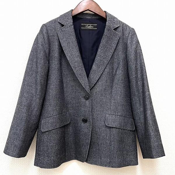 ［ほぼ新品！］レリアン ジャケット ９号 Leilian（レリアン） #wnc ジャケット 9 グレー系 ツイード