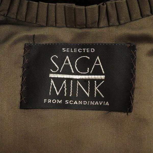 wnc サガミンク SAGAMINK 毛皮コート 茶系 ミンク ファー レディース