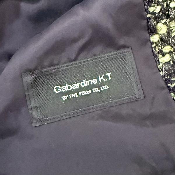 wnc ギャバジンKT Gabardine K.T コート 42 黒 カーキ ツイード 
