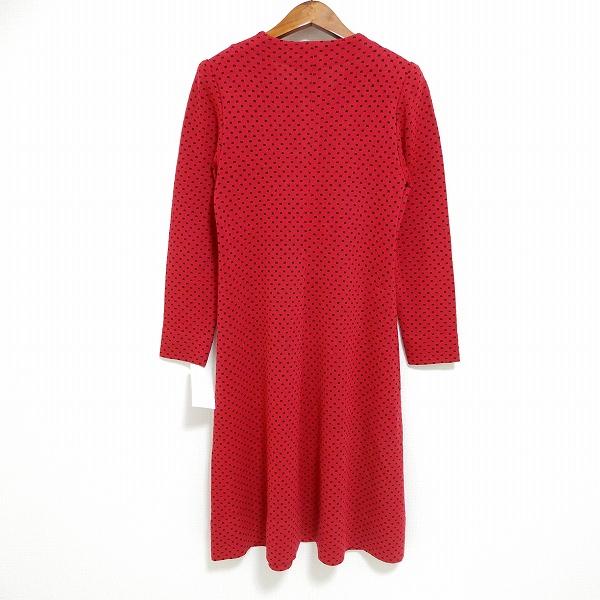 wnc サイトウトヨコ 斉藤都世子 ロング ワンピース 赤 黒 ドット