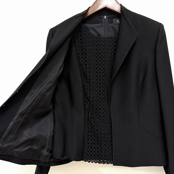 anc ジバンシィ GIVENCHY スカートスーツ 14 黒 スリーピース