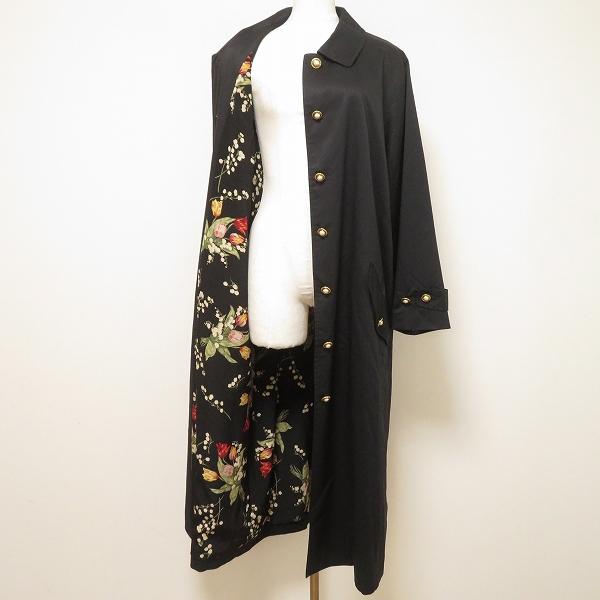 INGEBORG（インゲボルグ） #anc コート 黒 ステンカラー パールボタン