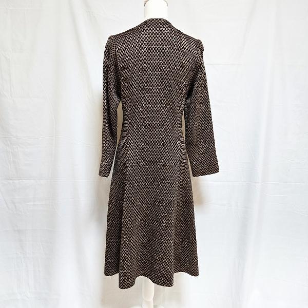wnc サイトウトヨコ 斉藤都世子 ワンピース 黒 マルチ 市松模様 ラメ