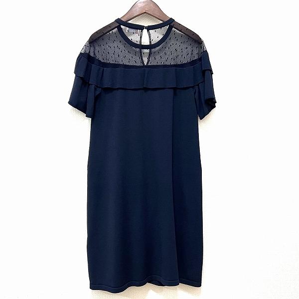 snc レッドヴァレンティノ REDVALENTINO ワンピース S 紺 ニット