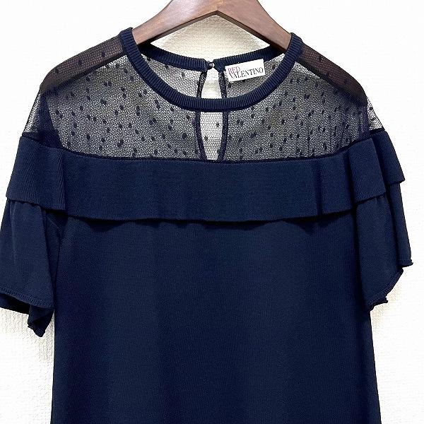 snc レッドヴァレンティノ REDVALENTINO ワンピース S 紺 ニット
