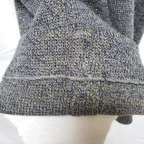 #wnc サイトウトヨコ 斉藤都世子 ワンピース グレー ニット スパンコール 刺繍 薔薇 五分袖 レディース [919133]_6