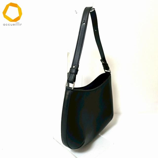 anb ソメスサドル SOMES ショルダーバッグ 黒 レザー レディース