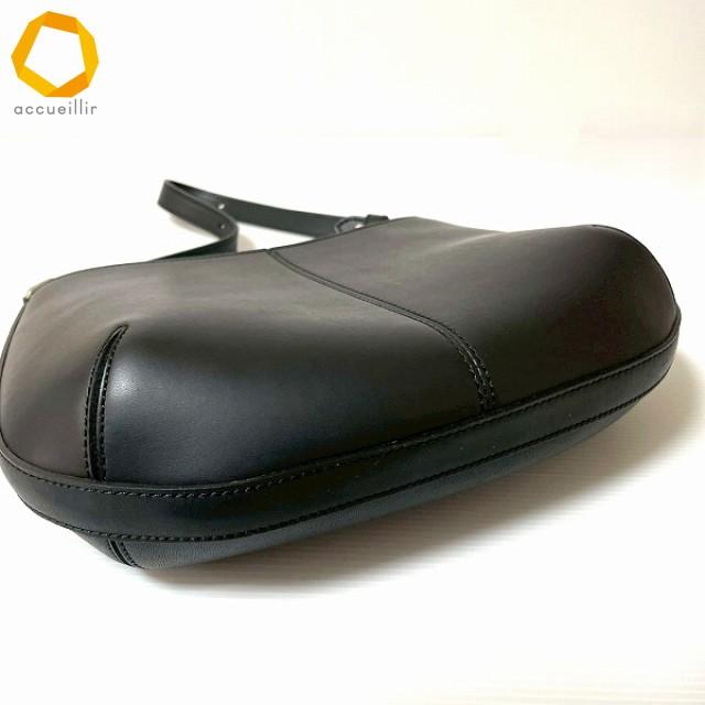 anb ソメスサドル SOMES ショルダーバッグ 黒 レザー レディース