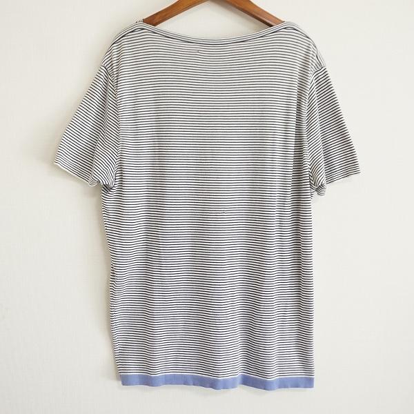 HERMES（エルメス） #spc HERMES Tシャツ 白 紺 ボーダー イタリア製 