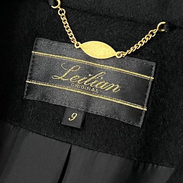 Leilian（レリアン） #wnc コート 9 黒 カシミヤ ロング レディース