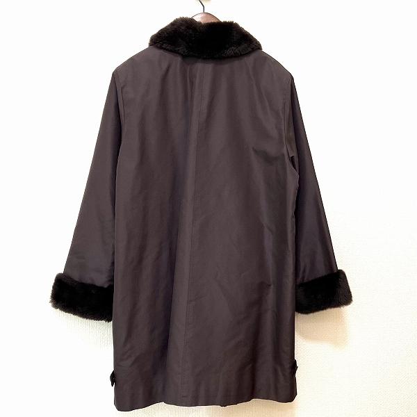 Leilian カシミア混　ヌートリアファー　コート　サイズ９ Leilian カシミア混 ヌートリアファー コート サイズ9 【公式通販】