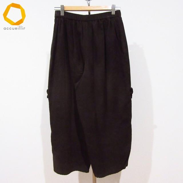 #wnc ジウセンソユニコ 慈雨 Sensounico パンツ 40 焦げ茶 コーデュロイ 変形 日本製 レディース [920243] |  | 01
