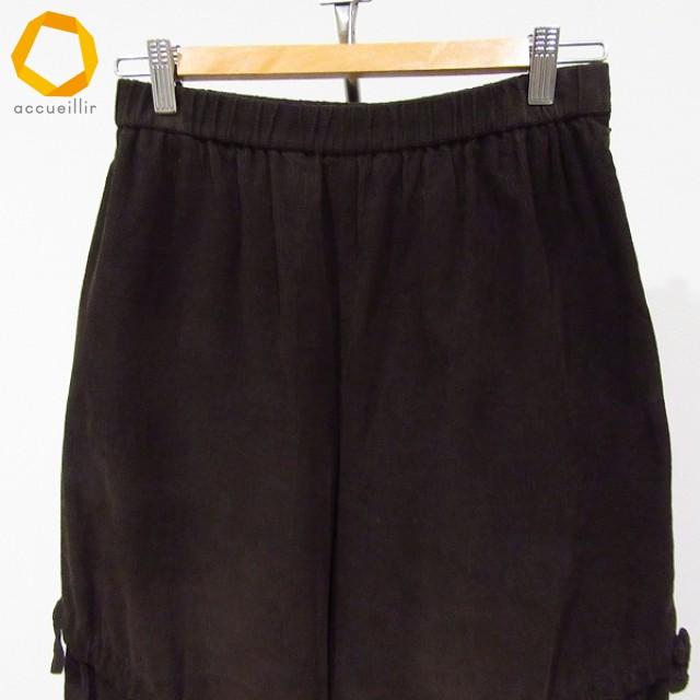 #wnc ジウセンソユニコ 慈雨 Sensounico パンツ 40 焦げ茶 コーデュロイ 変形 日本製 レディース [920243] |  | 02