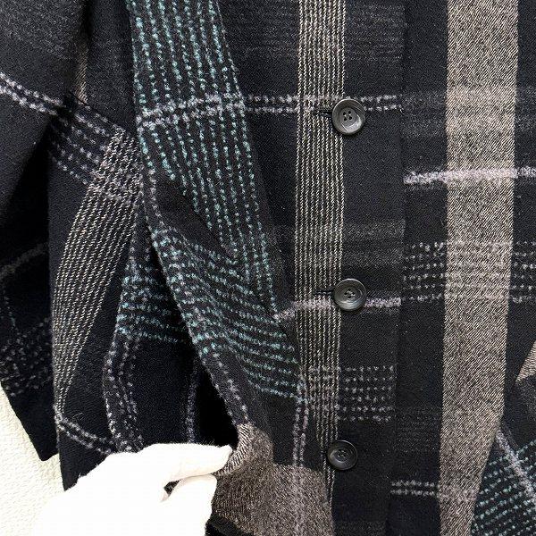 wnc ジウセンソユニコ 慈雨 Sensounico コート 40 黒系 茶 緑 チェック