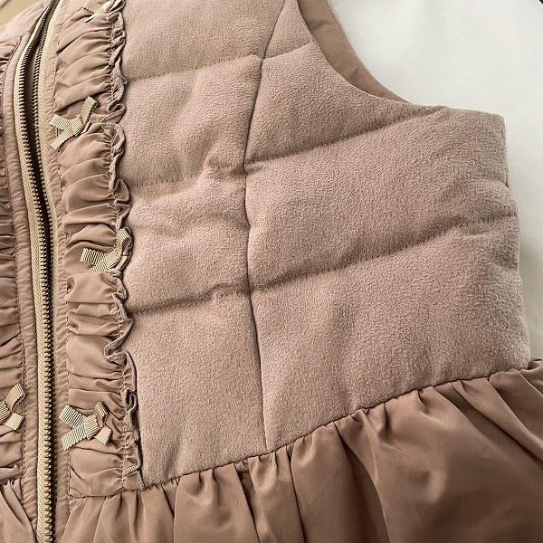 GALLERY VISCONTI ダウンコート リボンベルト フリル切替 GALLERY VISCONTI - ☆GALLERY VISCONTI☆リボン刺繍☆ボリューム