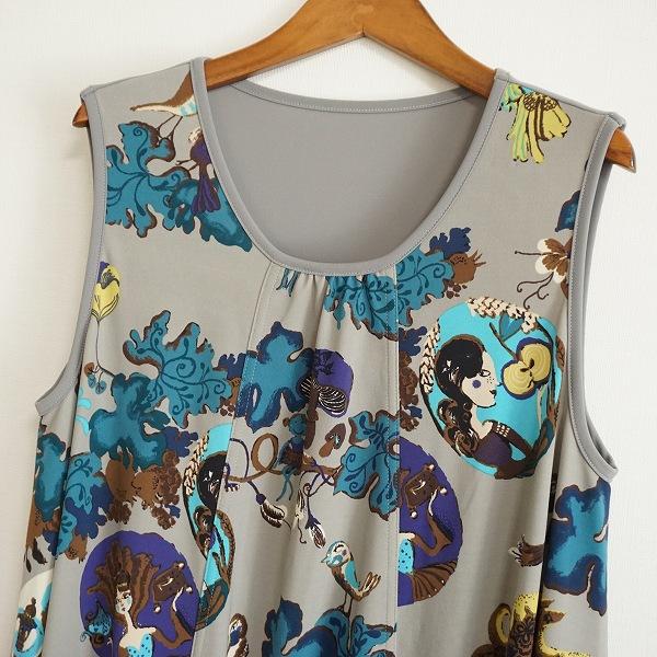 snc トクコ TOKUKO1erVOL 44840 チュニック 9 グレー 青系 茶  