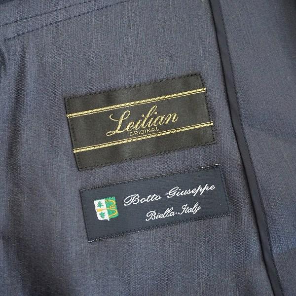 Leilian（レリアン） #snc ジャケット 9 紺系 麻混 シルク混 薄手 