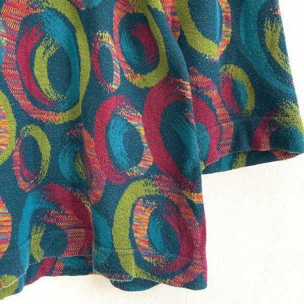 美品　MISSONI ミッソーニ　チュニック　トップス　緑　グリーン　伊製 missoni ミッソーニ グリーン 多色 半袖 セーター チュニック 公式