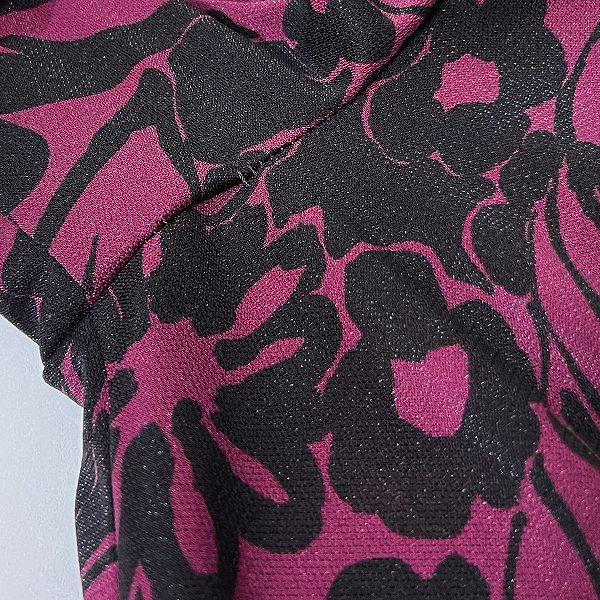 Leilian（レリアン） #anc ワンピース 13+ 紫系 黒 花柄 カシュクール